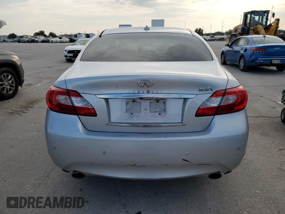 2013 Infiniti M37 with VIN JN1BY1AR7DM604599, listed as a Copart auction lot 71824994 with 0 mi miles and Salvage Title. Bid and sale history available at carsss.com. Image 6.