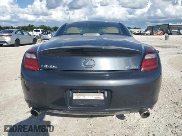 2008 Lexus SC 430 с VIN JTHFN45Y089018716, выставлен на аукционе Copart как лот 72526044 с пробегом 66 458 миль миль и Списание • Salvage title. История ставок и продаж доступна на DreamBid. Изображение 6.