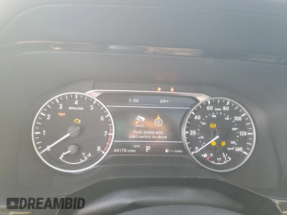 2023 Nissan Pathfinder SL with VIN 5N1DR3CDXPC243701, listed as a Copart auction lot 43455615 with 44,170 mi miles and Salvage title. Bid and sale history available at DreamBid. Image 9.