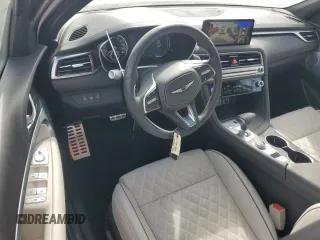 2024 Genesis G70 Sport Advanced with VIN KMTG54SE8RU138988, listed as a Copart auction lot 42835125 with 6,200 mi miles and Salvage Title. Bid and sale history available at DreamBid. Image 8.