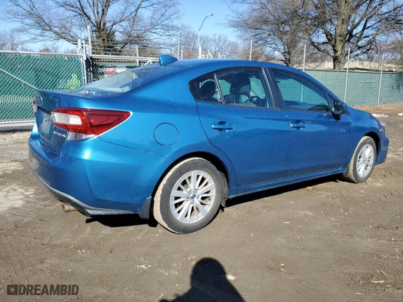 2018 Subaru Impreza Premium with VIN 4S3GKAB64J3603792, listed as a Copart auction lot 45471865 with 40,530 mi miles and Salvage Title. Bid and sale history available at carsss.com. Image 3.