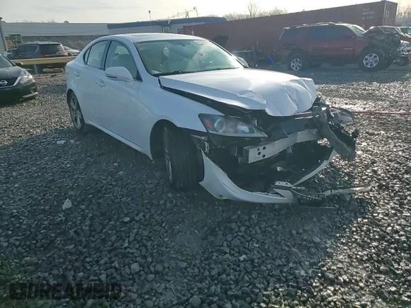 2012 Lexus IS 250 with VIN JTHBF5C25C5184035, listed as a Copart auction lot 41674655 with 276,136 mi miles and Salvage Title. Bid and sale history available at DreamBid. Image 13.