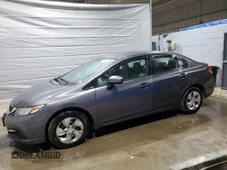 2015 Honda Civic Sedan LX with VIN 19XFB2F59FE036367, listed as a Copart auction lot 47978985 with 63,677 mi miles and Salvage Title. Bid and sale history available at carsss.com. Image 1.