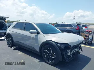 2022 Hyundai Ioniq 5 SEL with VIN KM8KN4AE5NU062808, listed as a IAAI auction lot 42389367 with 45,176 mi miles and . Bid and sale history available at DreamBid. Image 1.