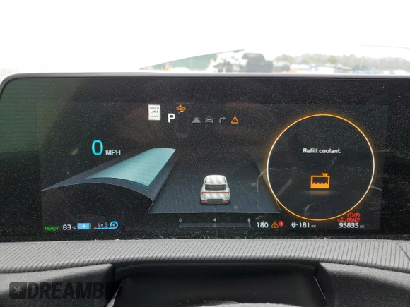 2022 Kia EV6 GT-Line with VIN KNDC44LA1N5056214, listed as a Copart auction lot 42428245 with 95,835 mi miles and Salvage Title. Bid and sale history available at DreamBid. Image 9.