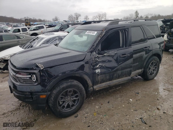 2023 Ford Bronco Sport Big Bend with VIN 3FMCR9B63PRD70065, listed as a Copart auction lot 45858165 with 20,364 mi miles and Salvage Title. Bid and sale history available at carsss.com. Image 1.