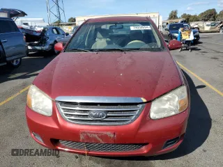 2008 Kia Spectra EX with VIN KNAFE122585578266, listed as a Copart auction lot 79050694 with 142,674 mi miles and Clean Title. Bid and sale history available at carsss.com. Image 6.