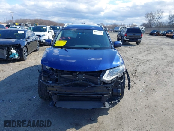 2018 Nissan Rogue SV with VIN KNMAT2MV7JP605154, listed as a IAAI auction lot 42046756 with 90,572 mi miles. Bid and sale history available at carsss.com. Image 12.