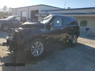 2018 Infiniti QX80 with VIN JN8AZ2NF3J9663549, listed as a Copart auction lot 88706555 with 0 mi miles and Non Repairable. Bid and sale history available at carsss.com. Image 1.