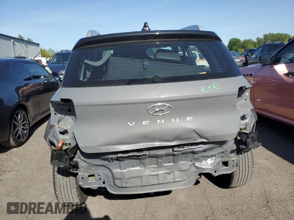 2022 Hyundai Venue SEL z VIN KMHRC8A3XNU177687, wystawiony jako Copart lot #55442895 z przebiegiem 38 228 mil mil oraz Szkoda całkowita • Salvage title. Historia ofert i sprzedaży dostępna na DreamBid. Obrazek 6.