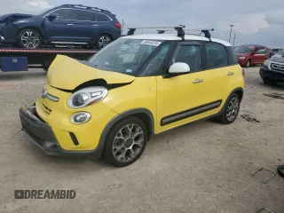2014 FIAT 500L Trekking with VIN ZFBCFADH3EZ004146, listed as a Copart auction lot 86644234 with Not Provided miles and Salvage Title. Bid and sale history available at DreamBid. Image 1.
