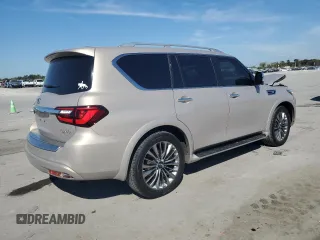 2021 Infiniti QX80 SENSORY with VIN JN8AZ2BE0M9268602, listed as a Copart auction lot 71947824 with 46,269 mi miles and Salvage Title. Bid and sale history available at carsss.com. Image 3.