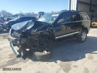 2007 Jeep Grand Cherokee Limited with VIN 1J8HR58P57C614549, listed as a Copart auction lot 48476745 with 0 mi miles and Salvage Title. Bid and sale history available at carsss.com. Image 1.