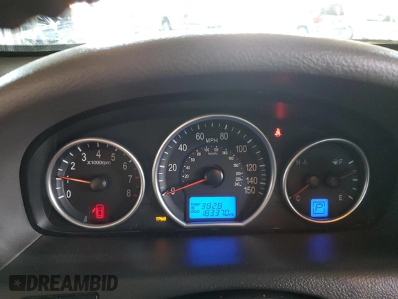 2009 Hyundai Veracruz GLS with VIN KM8NU13CX9U082813, listed as a Copart auction lot 49633575 with 183,370 mi miles and Salvage title. Bid and sale history available at DreamBid. Image 9.