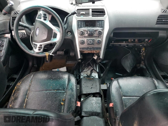 2015 Ford Utility Police Interceptor with VIN 1FM5K8AR4FGA04396, listed as a Copart auction lot 79493384 with 0 mi miles and Salvage Title. Bid and sale history available at carsss.com. Image 8.