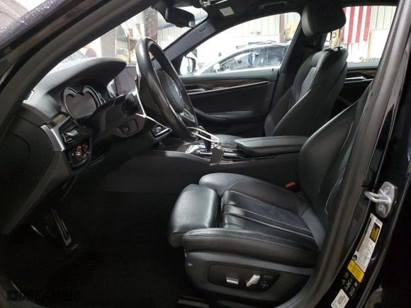 2019 BMW 5 Series 530i xDrive with VIN WBAJA7C59KWW39007, listed as a Copart auction lot 48562455 with 48,151 mi miles and Salvage Title. Bid and sale history available at carsss.com. Image 7.