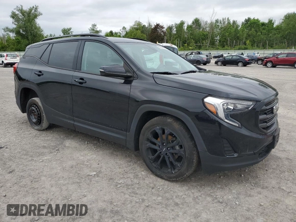 2020 GMC Terrain SLE with VIN 3GKALMEV2LL299087, listed as a Copart auction lot 60545425 with 88,199 mi miles and Salvage title. Bid and sale history available at DreamBid. Image 4.
