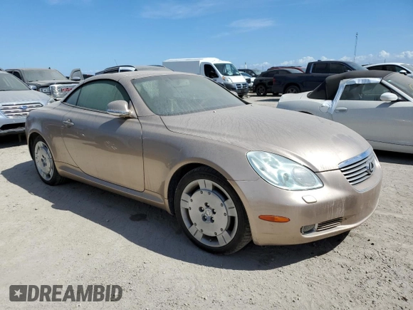 2003 Lexus SC with VIN JTHFN48Y230036465, listed as a Copart auction lot 74859684 with Not Provided miles and Salvage Title. Bid and sale history available at carsss.com. Image 4.