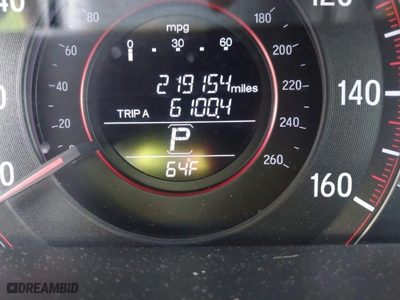 2016 Honda Accord Sedan Sport with VIN 1HGCR2F54GA209555, listed as a IAAI auction lot 41863092 with 219,154 mi miles. Bid and sale history available at carsss.com. Image 16.