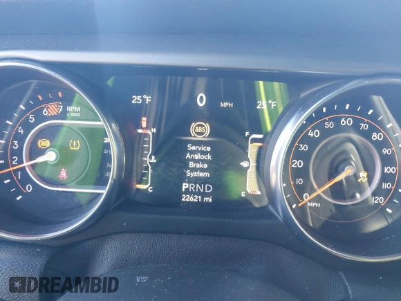 2020 Jeep Wrangler Sport S with VIN 1C4GJXAN8LW207543, listed as a IAAI auction lot 41630531 with 22,621 mi miles and . Bid and sale history available at DreamBid. Image 7.