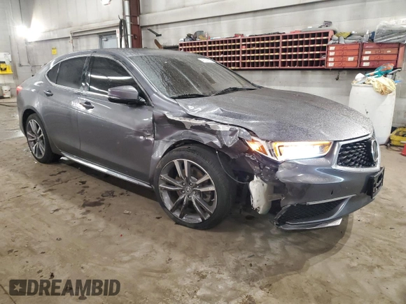 2020 Acura TLX w/Technology Pkg with VIN 19UUB2F41LA001689, listed as a Copart auction lot 41614065 with 84,736 mi miles and Salvage Title. Bid and sale history available at carsss.com. Image 4.