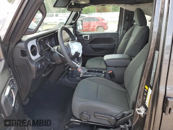 2025 Jeep Wrangler Sport S with VIN 1C4PJXDN9SW557497, listed as a Copart auction lot 63603555 with 4,443 mi miles and Clean title. Bid and sale history available at DreamBid. Image 7.