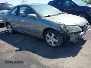 2005 Honda Civic Cpe EX with VIN 1HGEM22975L054730, listed as a IAAI auction lot 42043142 with 206,329 mi miles. Bid and sale history available at carsss.com. Image 1.