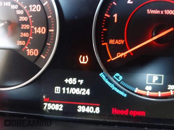 2016 BMW 3 Series 328i xDrive with VIN WBA8E3G51GNU02983, listed as a IAAI auction lot 40755586 with 75,082 mi miles. Bid and sale history available at carsss.com. Image 7.