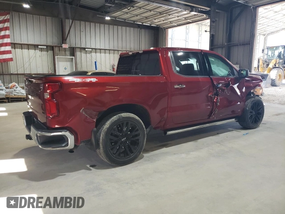 2023 Chevrolet Silverado 1500 LTZ with VIN 1GCUDGED3PZ195205, listed as a Copart auction lot 48347635 with 22,327 mi miles and Salvage Title. Bid and sale history available at carsss.com. Image 3.