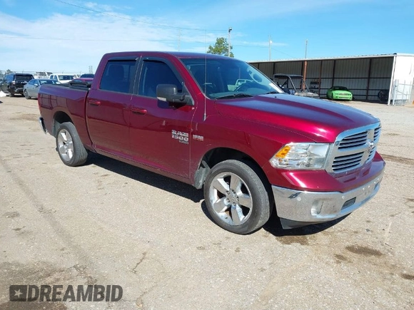 2019 Ram 1500 Classic Lone Star with VIN 1C6RR6LT1KS622370, listed as a IAAI auction lot 41737920 with 95,845 mi miles. Bid and sale history available at carsss.com. Image 1.