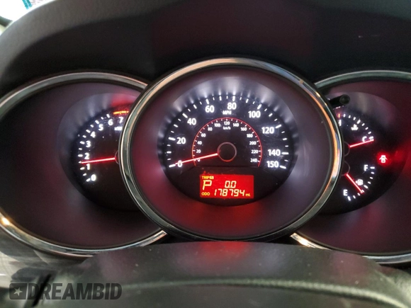 2012 Kia Sorento LX with VIN 5XYKT3A69CG205741, listed as a Copart auction lot 54657155 with 178,794 mi miles and Salvage Title. Bid and sale history available at DreamBid. Image 9.