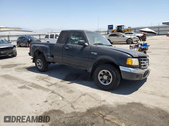 2001 Ford Ranger XL with VIN 1FTYR14U51PA09183, listed as a Copart auction lot 61071605 with 80,161 mi miles and Salvage title. Bid and sale history available at DreamBid. Image 4.