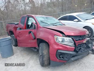 2021 Chevrolet Colorado 2WD Work Truck with VIN 1GCHSBEA7M1120548, listed as a IAAI auction lot 41538763 with 35,539 mi miles. Bid and sale history available at carsss.com. Image 1.