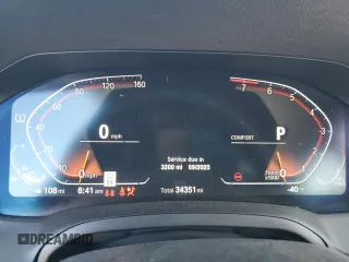2022 BMW 2 Series 230i with VIN 3MW23CM0XN8C60153, listed as a Copart auction lot 46167625 with 34,351 mi miles and Salvage Title. Bid and sale history available at carsss.com. Image 9.