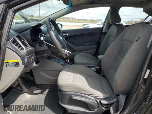 2015 Kia Forte LX with VIN KNAFK4A68F5429300, listed as a Copart auction lot 52424455 with 161,496 mi miles and Salvage Title. Bid and sale history available at carsss.com. Image 7.