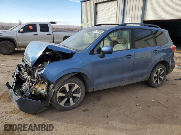 2017 Subaru Forester Premium with VIN JF2SJAEC3HH808193, listed as a Copart auction lot 87382424 with 97,346 mi miles and Salvage Title. Bid and sale history available at DreamBid. Image 1.