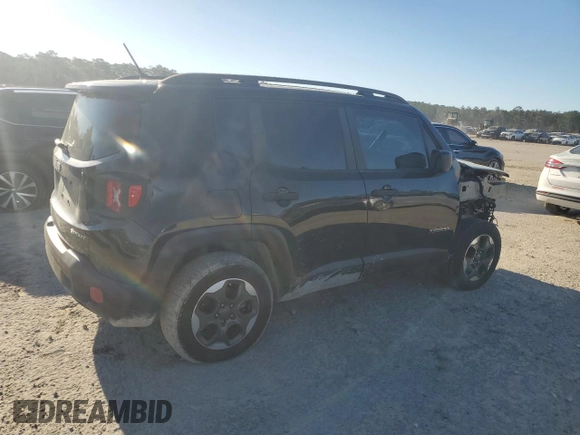 2017 Jeep Renegade Sport with VIN ZACCJBABXHPG53219, listed as a Copart auction lot 48869935 with 98,914 mi miles and Salvage Title. Bid and sale history available at carsss.com. Image 3.