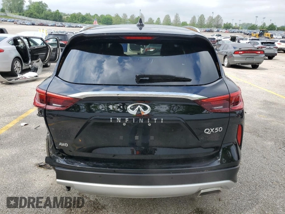 2021 Infiniti QX50 Luxe с VIN 3PCAJ5BB1MF104243, выставлен на аукционе Copart как лот 56525945 с пробегом 52 826 миль миль и Списание • Salvage title. История ставок и продаж доступна на DreamBid. Изображение 6.