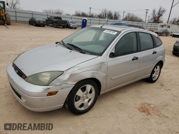 2004 Ford Focus with VIN 3FAFP37Z14R102723, listed as a Copart auction lot 44138195 with 220,354 mi miles and Salvage title. Bid and sale history available at DreamBid. Image 1.