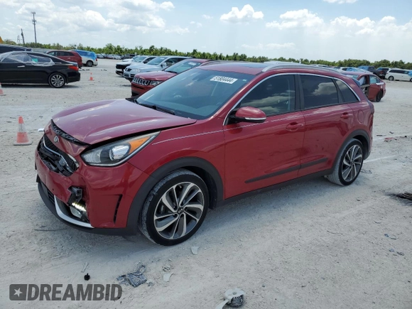 2018 Kia Niro Touring with VIN KNDCE3LC1J5111263, listed as a Copart auction lot 51804444 with 104,192 mi miles and Non Repairable. Bid and sale history available at carsss.com. Image 1.