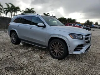 2022 Mercedes-Benz GLS with VIN 4JGFF5KE9NA672991, listed as a Copart auction lot 77032043 with 15,062 mi miles. Bid and sale history available at carsss.com. Image 4.