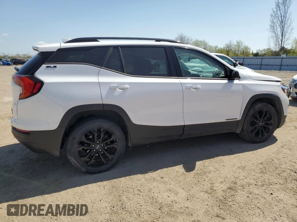 2020 GMC Terrain SLE with VIN 3GKALTEV7LL321871, listed as a Copart auction lot 56484745 with Not provided miles and Salvage title. Bid and sale history available at DreamBid. Image 3.
