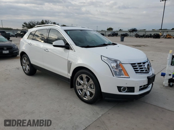 2016 Cadillac SRX Premium Collection with VIN 3GYFNDE37GS550329, listed as a Copart auction lot 80622514 with 77,910 mi miles and Salvage title. Bid and sale history available at DreamBid. Image 4.