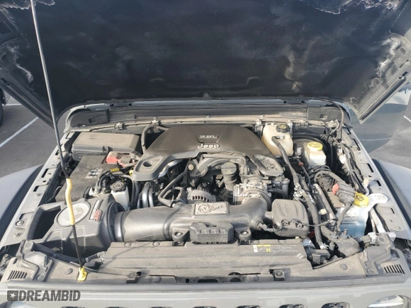 2019 Jeep Wrangler Unlimited Rubicon with VIN 1C4HJXFG7KW604349, listed as a Copart auction lot 43225165 with 35,938 mi miles and Salvage Title. Bid and sale history available at carsss.com. Image 12.