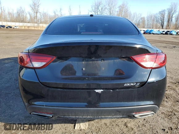 2015 Chrysler 200 S with VIN 1C3CCCBG1FN647510, listed as a Copart auction lot 48948775 with 131,252 mi miles and Salvage Title. Bid and sale history available at carsss.com. Image 6.
