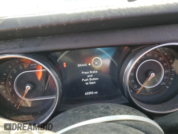 2019 Jeep Wrangler Unlimited Sahara with VIN 1C4HJXEG7KW573265, listed as a Copart auction lot 42683745 with 63,393 mi miles and Salvage title. Bid and sale history available at DreamBid. Image 9.