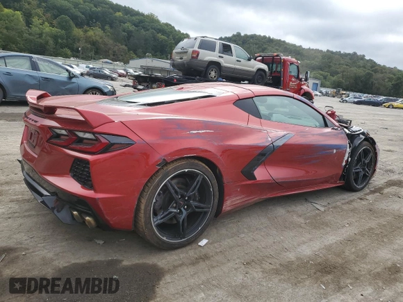 2021 Chevrolet Corvette 3LT with VIN 1G1YC2D40M5112494, listed as a Copart auction lot 69496603 with 12,023 mi miles. Bid and sale history available at carsss.com. Image 3.