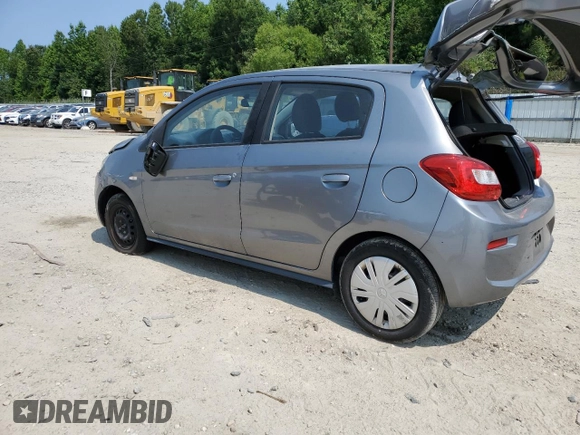 2019 Mitsubishi Mirage ES z VIN ML32A3HJ3KH005396, wystawiony jako Copart lot #59744395 z przebiegiem 88 848 mil mil oraz Szkoda całkowita • Salvage title. Historia ofert i sprzedaży dostępna na DreamBid. Obrazek 2.