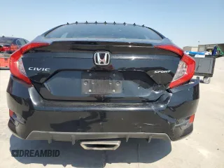 2019 Honda Civic Sport with VIN 19XFC2F81KE045324, listed as a Copart auction lot 53576965 with 110,836 mi miles and Salvage title. Bid and sale history available at DreamBid. Image 6.
