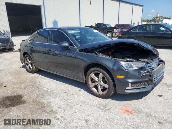2019 Audi A4 Premium with VIN WAUGMAF46KA022081, listed as a Copart auction lot 51117725 with 38,898 mi miles and Non repairable. Bid and sale history available at DreamBid. Image 4.
